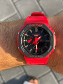 Men’s Red G-Shock with black dial