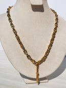 Full bold Gold color knife Necklaces