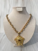 Grande Full Gold color Medusa Necklaces