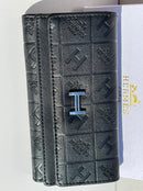 Hermes new trendy black leather model women’s wallet