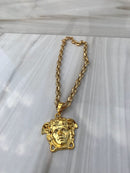 Grande Full Gold color Medusa Necklaces