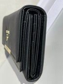 Prada new trendy black leather model women’s wallet