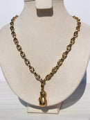 Full bold Gold color boxing gloves Necklaces