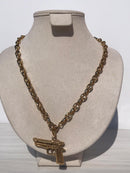 Full bold Gold color pistol - gun Necklaces