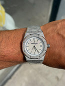 Super Clone Audemars Piguet Royal Oak Frosted Silver