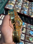 Super Clone Copy Eta Rolex Daytona Gold Iced Out