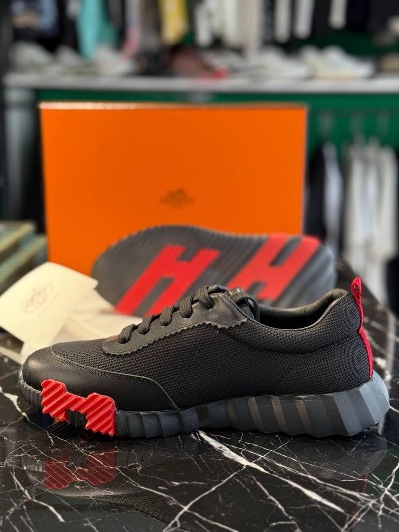 Super Clone Hermes  Designer Sneakers Red Edition