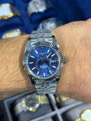 Rolex Sky-Dweller Blue Dial With Jubilee