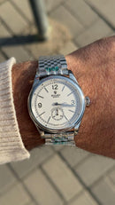Eta Rolex 1908 Silver with white dial 39 mm