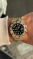 Copy Eta Rolex Submariner Iced Out Gold