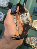 BEST REPLICA CARTIER SKELETON WITH LEATHER STRAPS