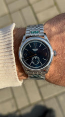 Eta Rolex 1908 Silver with blue dial 39 mm
