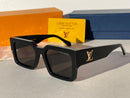 BLACK LOUIS VUITTON FAME  RECTANGLE SUNGLASSES NA