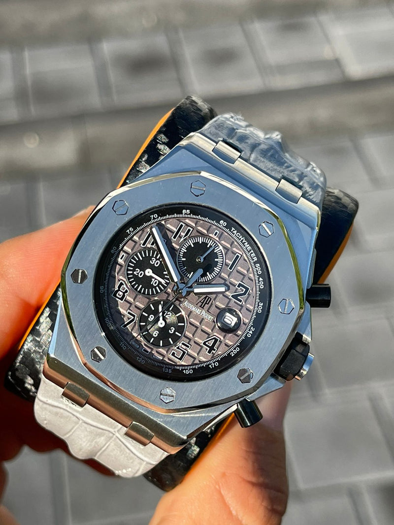 Best Replica Audemars  Piguet Royal Oak Grey Leather