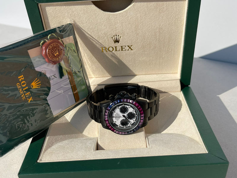 Best Replica Rolex Mad  Daytona Rainbow Iced Out new model
