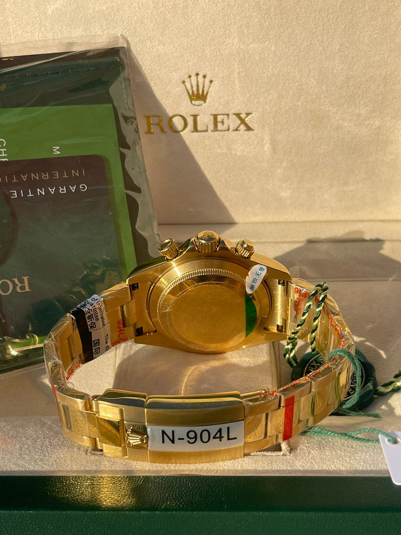 Best Replica  Rolex Daytona Yellow Gold With White Dial