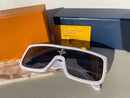 WHITE LOUIS VUITTON CYCLONE SUNGLASSES NA