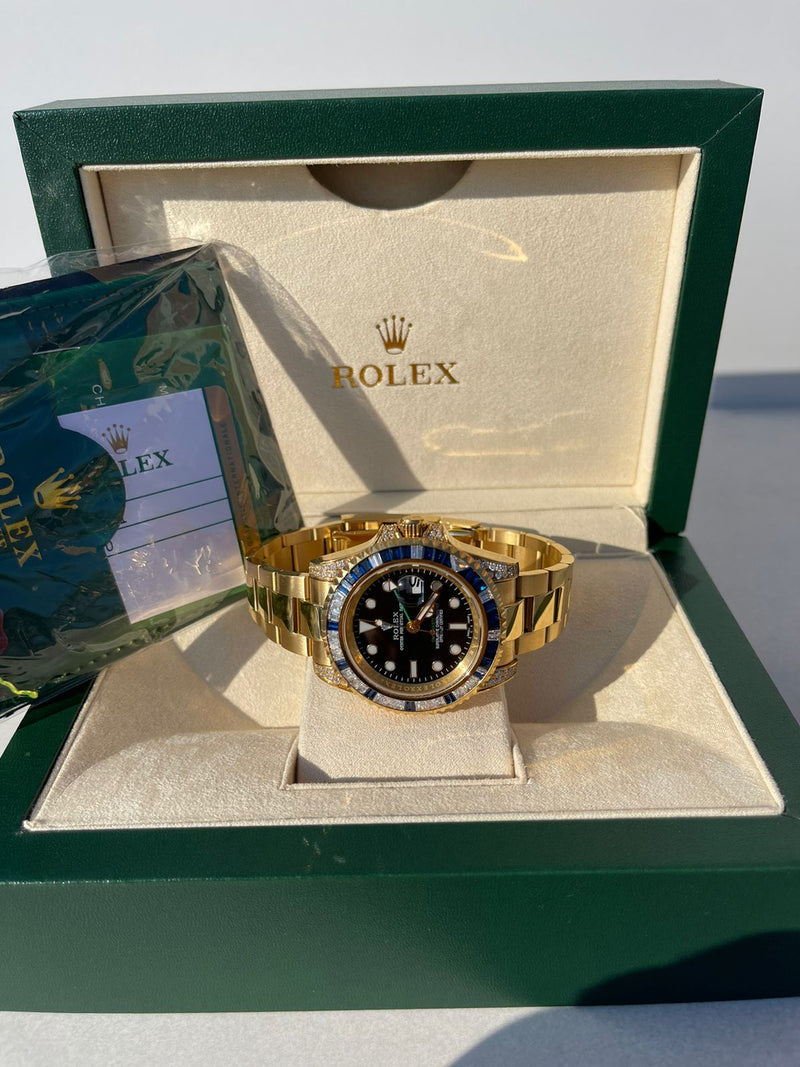 Best Replica Rolex Submariner Gold Iced Out