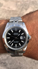 Rolex Datejust with black dial