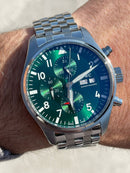 IWC Schafhausen Chronograph Green Dial Men's Watch