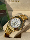 Best Replica  Rolex Daytona Yellow Gold  White Dial