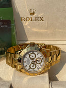 Best Replica  Rolex Daytona Yellow Gold  White Dial