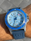 Breitling Super Ocean Blue Rubber