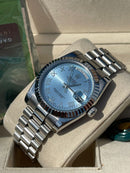 Best Replica New Rolex Daydate Blue Romano 36 mm