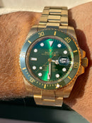 Best Replica Rolex Submariner Date Yellow Gold with Green Dial