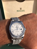 Rolex Daydate white dial with Roman Numerals