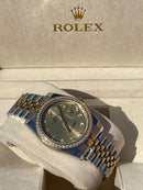 Best Replica Lady’s Rolex Datejust Iced Out with Gold Dial