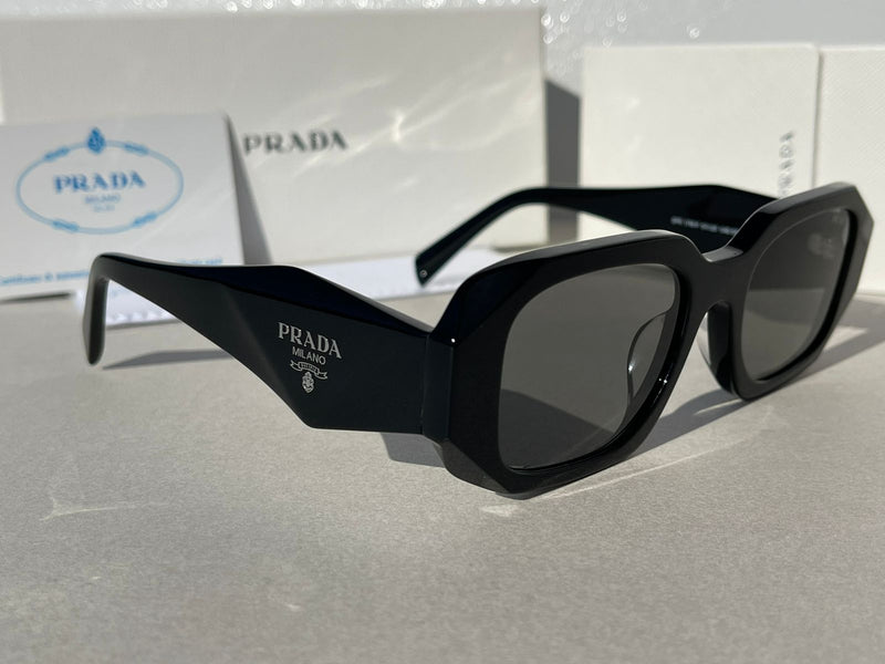 PRADA BLACK CRYSTAL SUNGLASSES