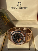 Best Replica Audemars Piguet Skeleton Rose&gold  Iced Out