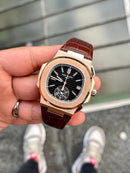 Best Replica Patek Philippe Nautilius Leather Strap Super clone