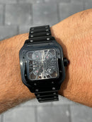 BEST REPLICA SANTOS DE CARTIER SKELETON BLACK