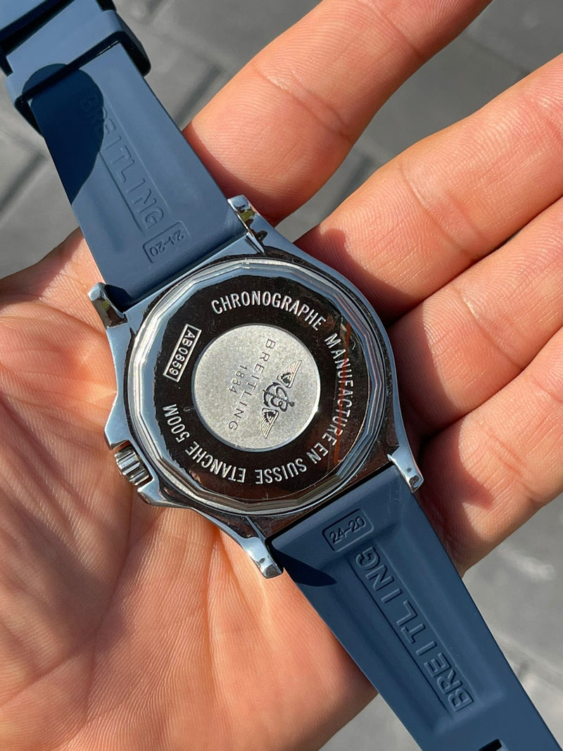 Breitling Super Ocean Blue Rubber
