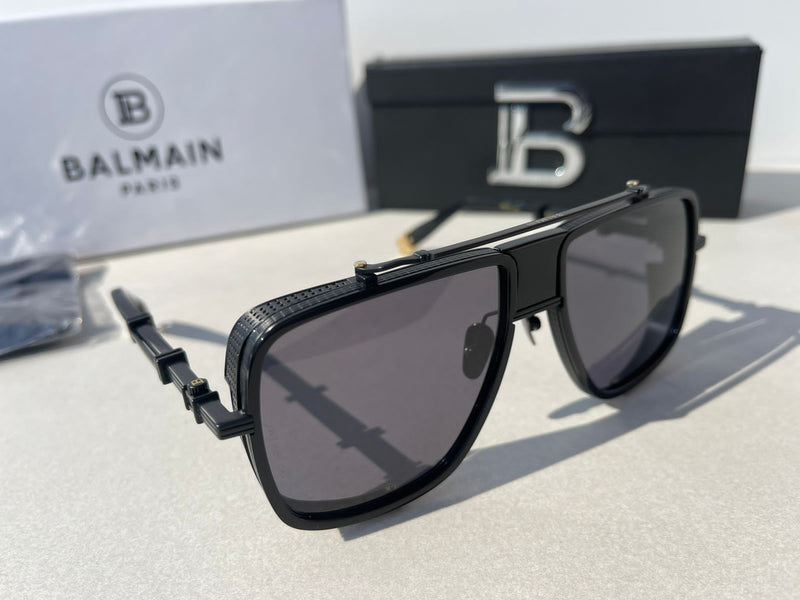 BALMAIN BLACK METAL O.R SUNGLASSES