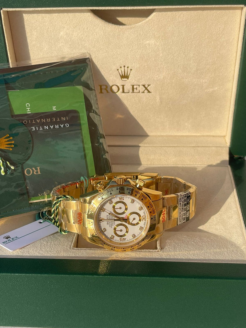 Best Replica  Rolex Daytona Yellow Gold With White Dial
