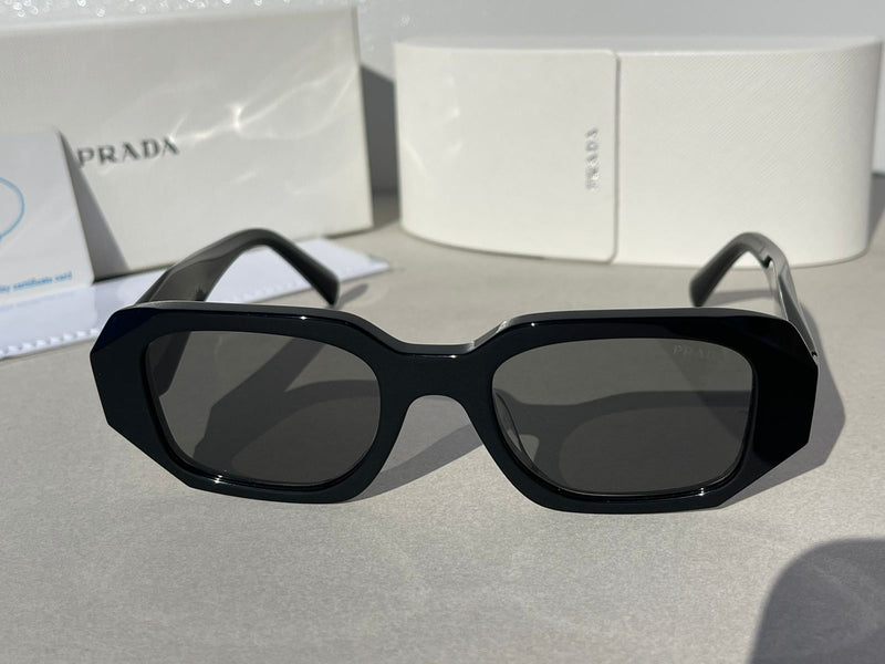 PRADA BLACK CRYSTAL SUNGLASSES