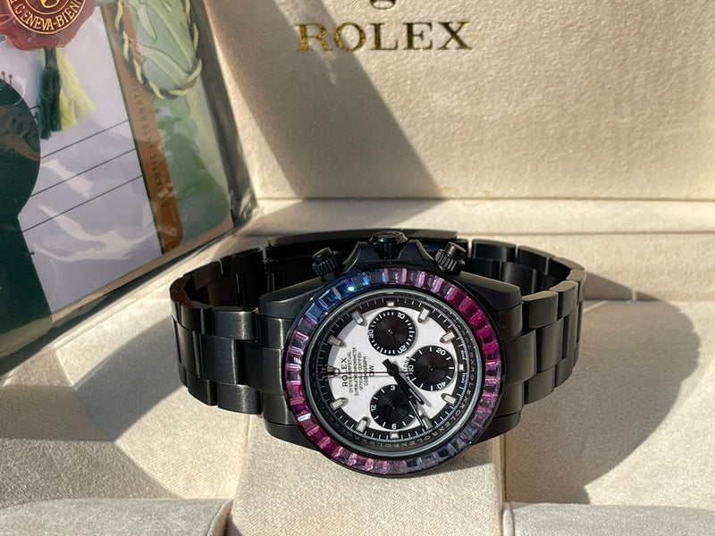 Best Replica Rolex Mad  Daytona Rainbow Iced Out new model