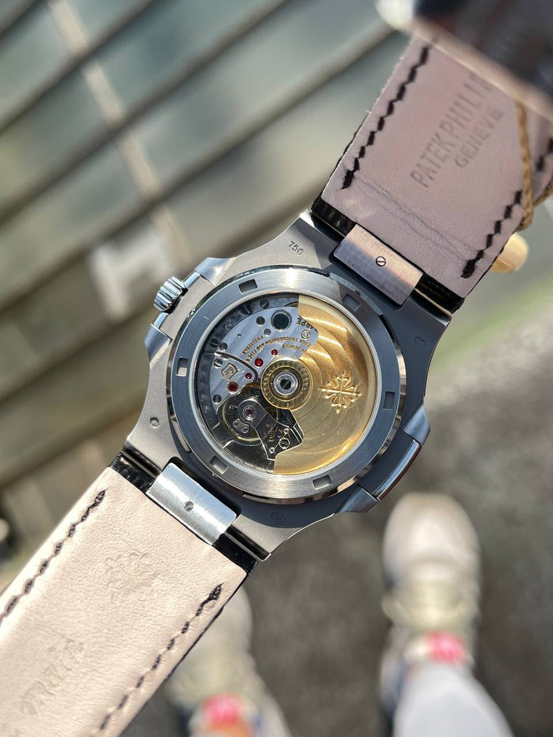 Best Replica Patek Philippe Nautilius Black Leather  Super clone