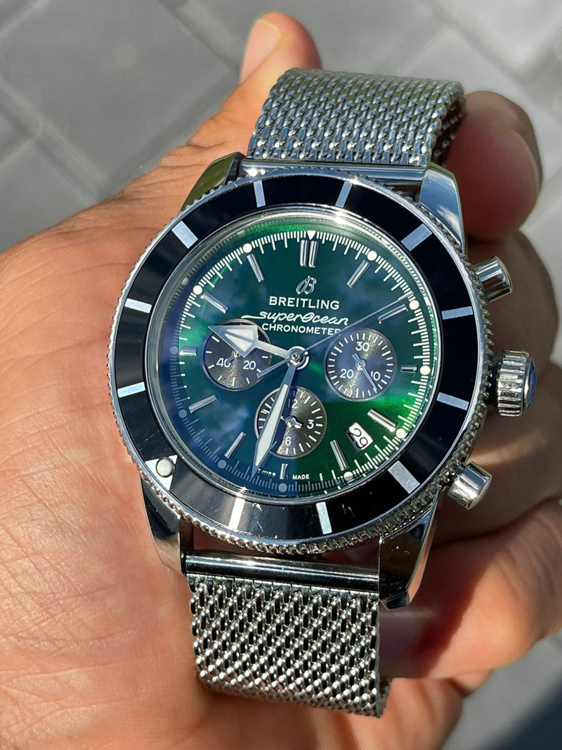 Best Replica Breitling Superocean Heritage Green Dial & Black Bezel