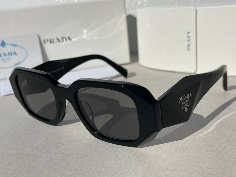 PRADA BLACK CRYSTAL SUNGLASSES