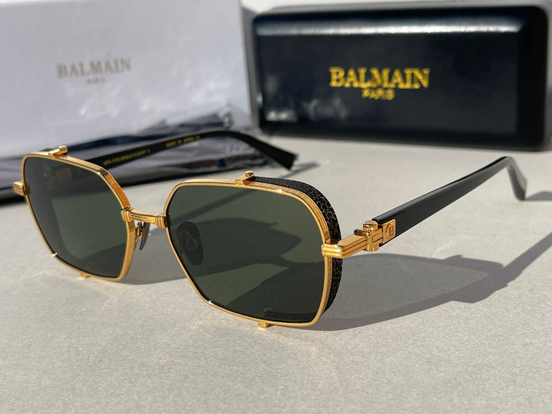 BALMAIN PARIS GOLD SUNGLASSES