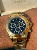 Best Replica  Rolex Daytona Yellow Gold Black Dial