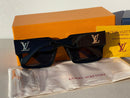 BLACK LOUIS VUITTON FAME  RECTANGLE SUNGLASSES NA