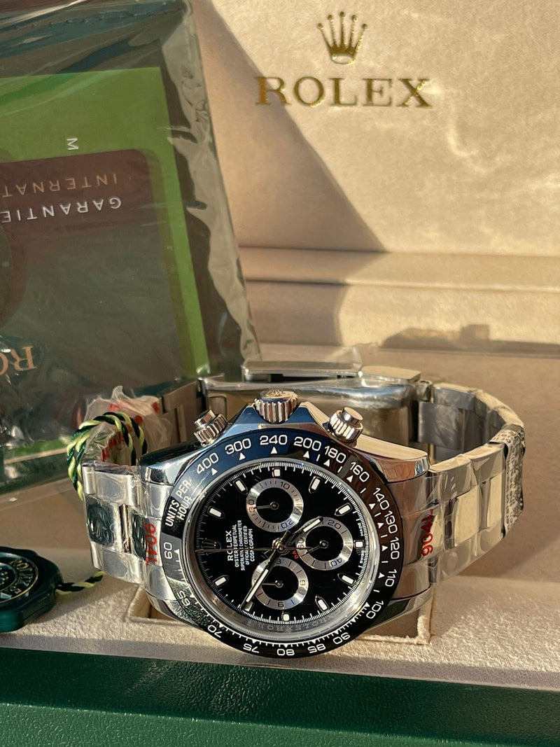 Best Replica  Rolex Daytona Oystersteel Black Dial