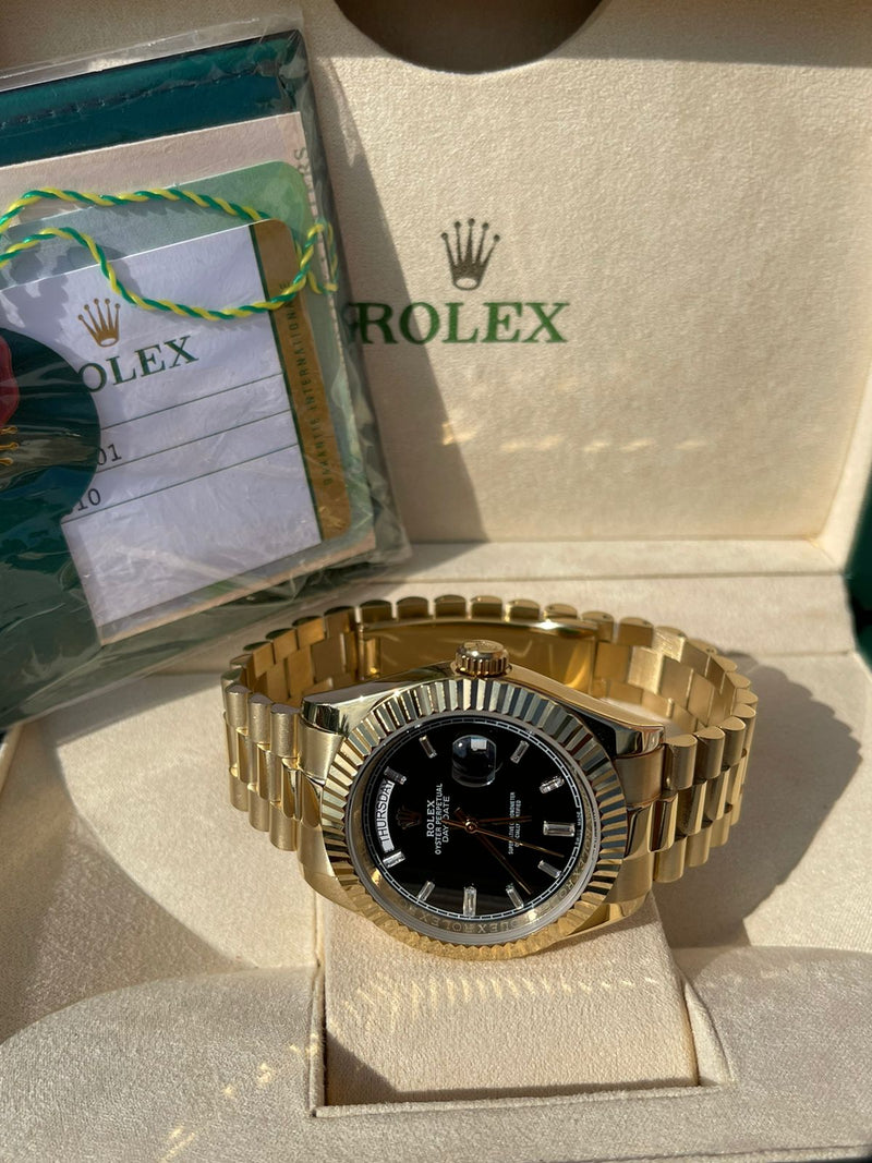 Best Replica Rolex Daydate Diamonds Gold