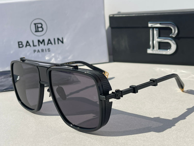 BALMAIN BLACK METAL O.R SUNGLASSES