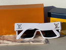 WHITE LOUIS VUITTON CYCLONE SUNGLASSES NA